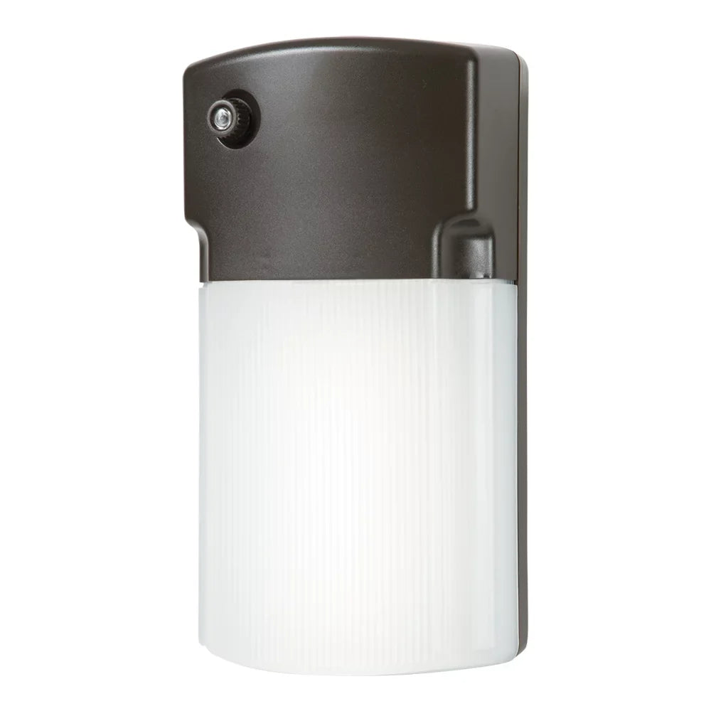 HALO Outdoor Sensor to Dusk with Integrated Bronze Outdoor LED Light Wall Photocell Dawn Pack