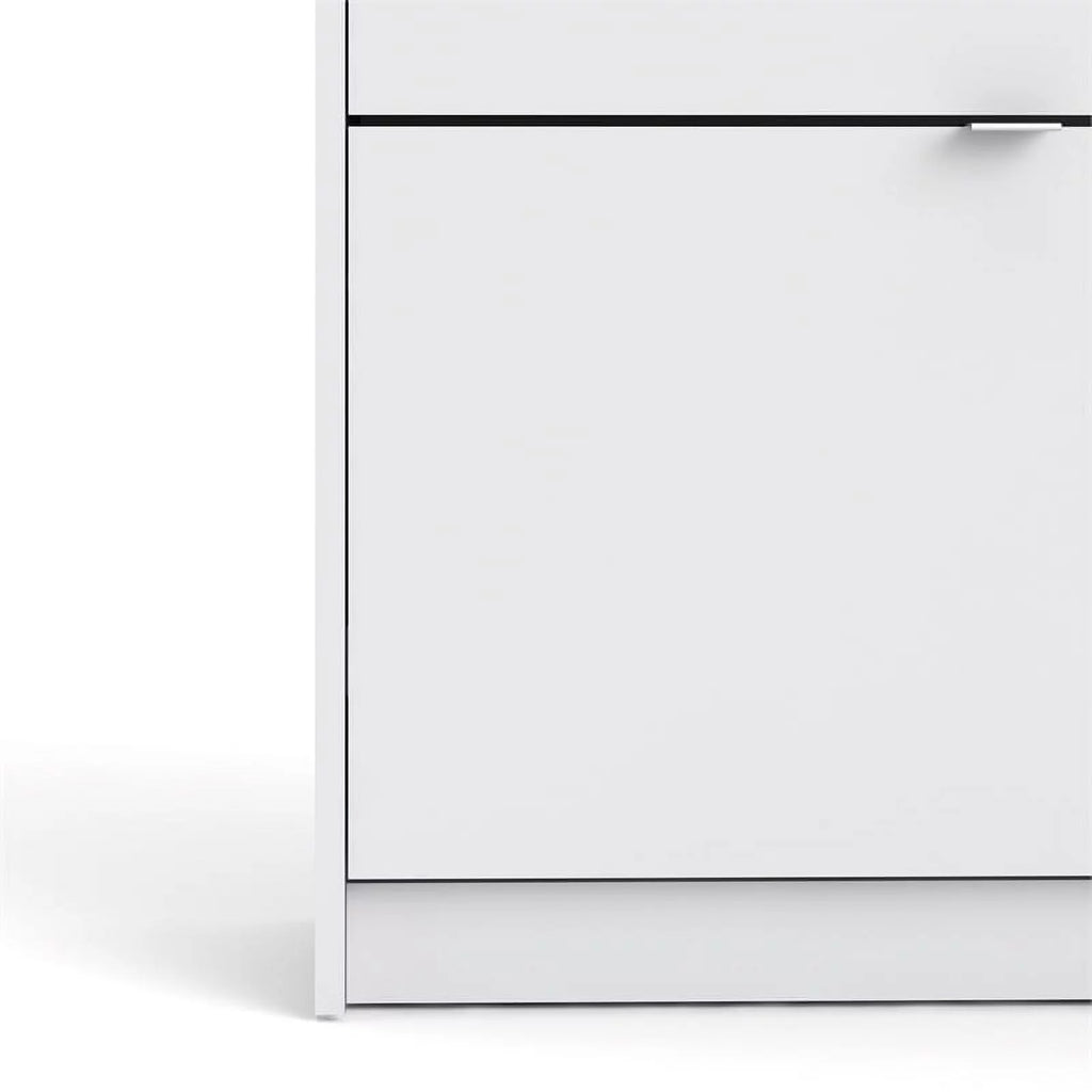 in Drawer Allora Cabinet 4 Contemporary Shoe White