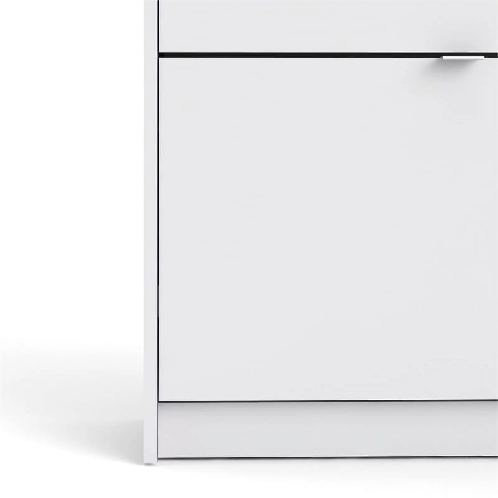 in Drawer Allora Cabinet 4 Contemporary Shoe White