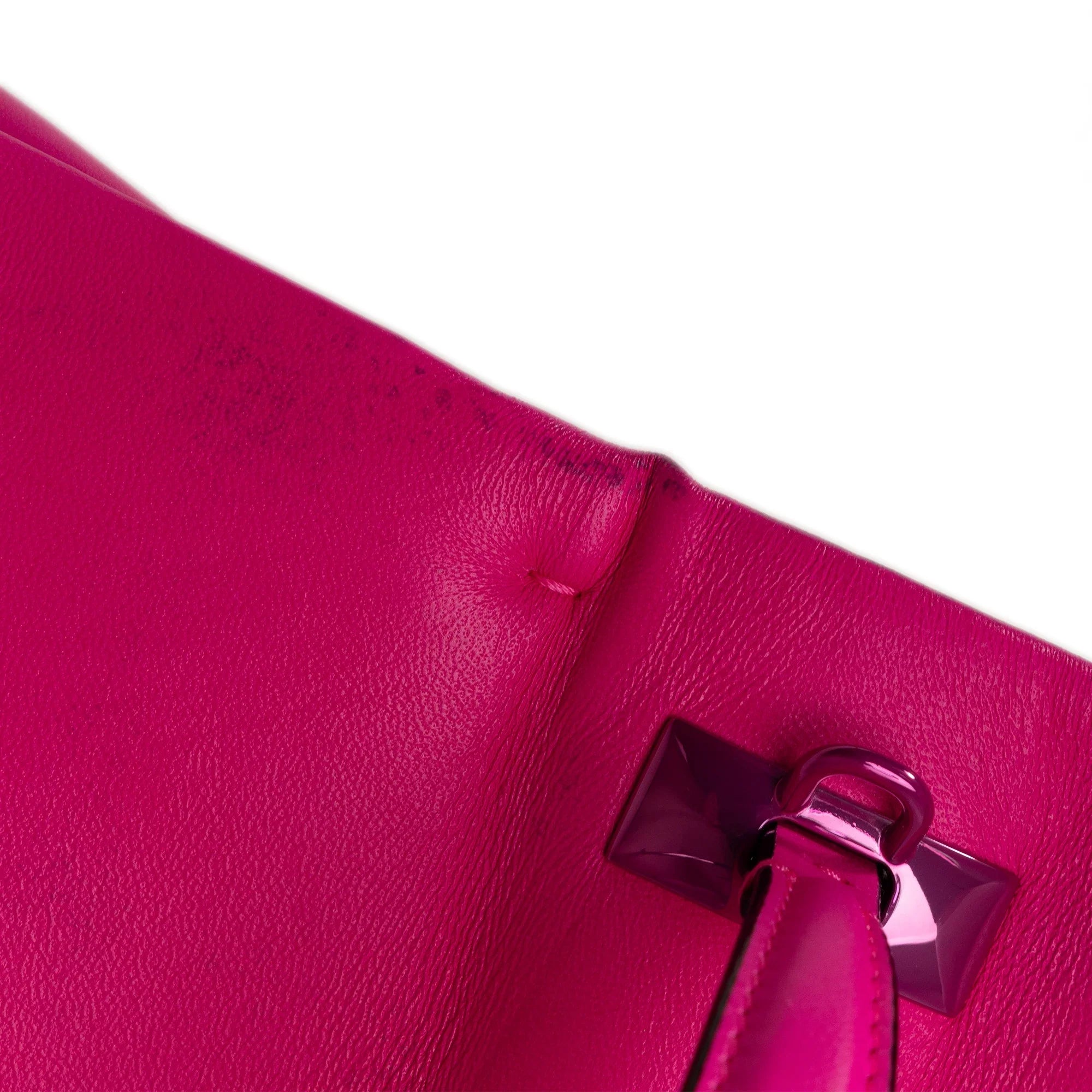 Mini Pre-Owned Unisex Stud Satchel (Good) Valentino Leather Authenticated Calf One Pink