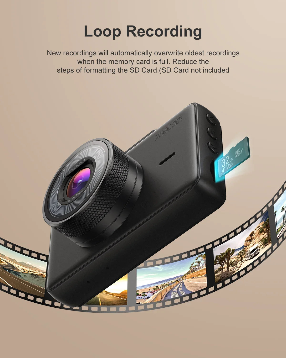 Dash Screen Car Record, LCD GD100 Wide 1080P Recording,Black Camera, 3" Cam Dash Accident iZEEKER 170° Loop G-Sensor, Angle,