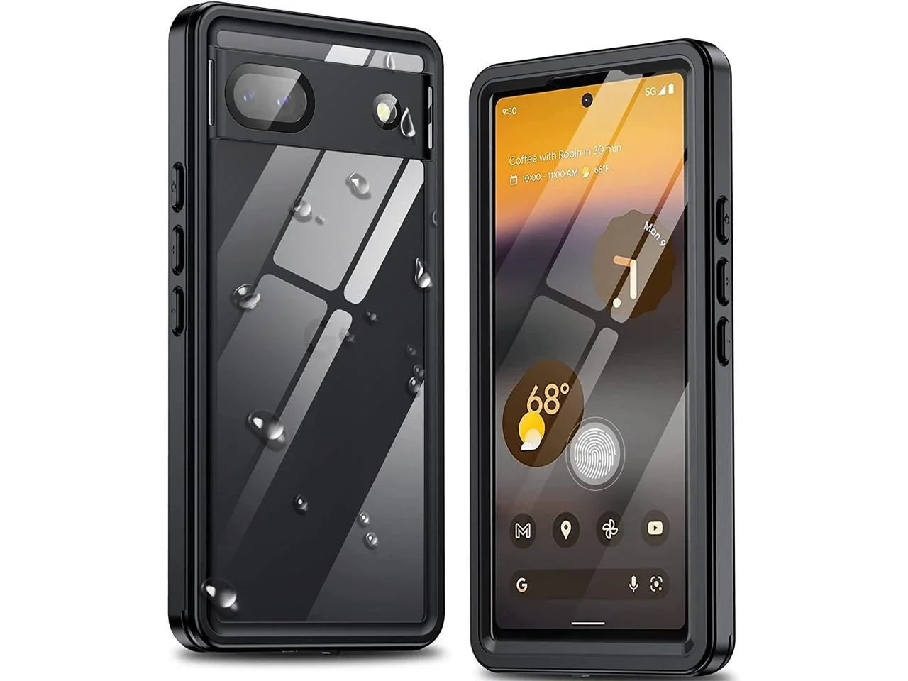 Case Waterproof with Screen Waterproof Underwater Pixel Google Shockproof 6A IP68 Back Case, Pixel 6A 5G for Google Clear Protector Cover Protective