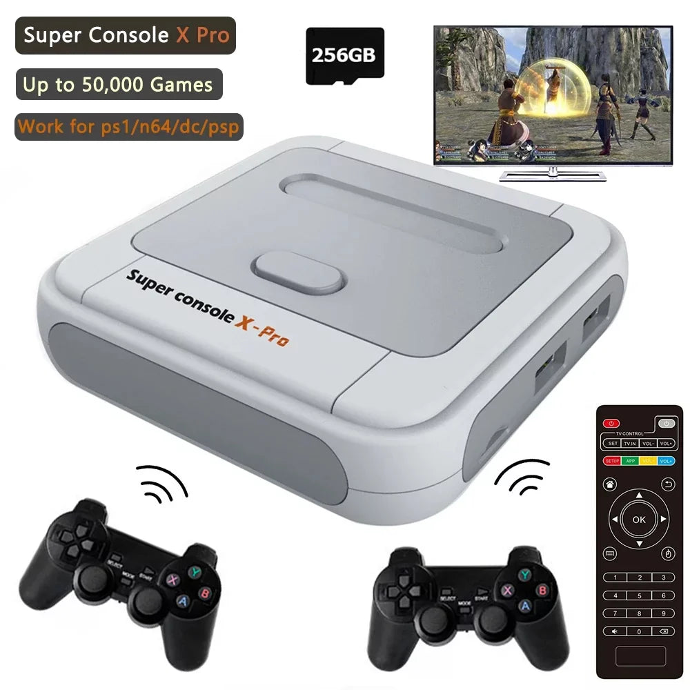 Onemayship Super Games, Systems, Console Console HD/AV Video with Console Dual PRO for TV Built 4K X Output, Compatible PS1/PSP/MAME/ATARI in Retro Systems 256GB, Game Game 50,000+