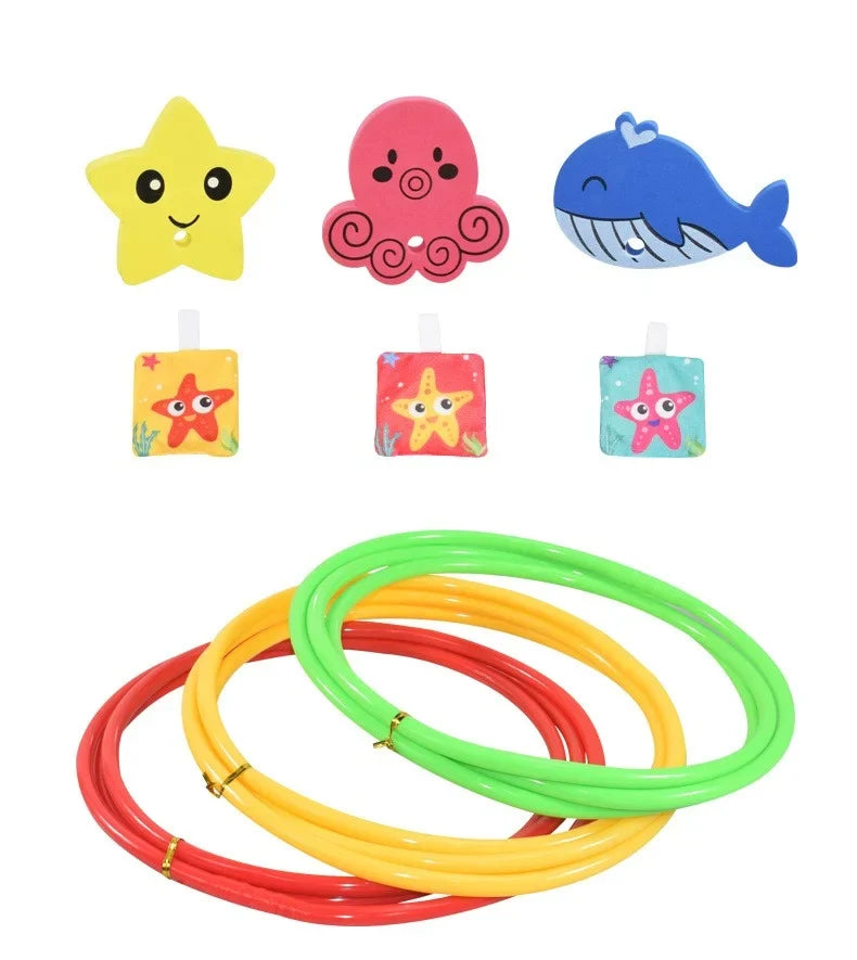 For Diving Kids Rings Sports & Children Durable Underwater Toy Swimming Portable Diving Rings Training