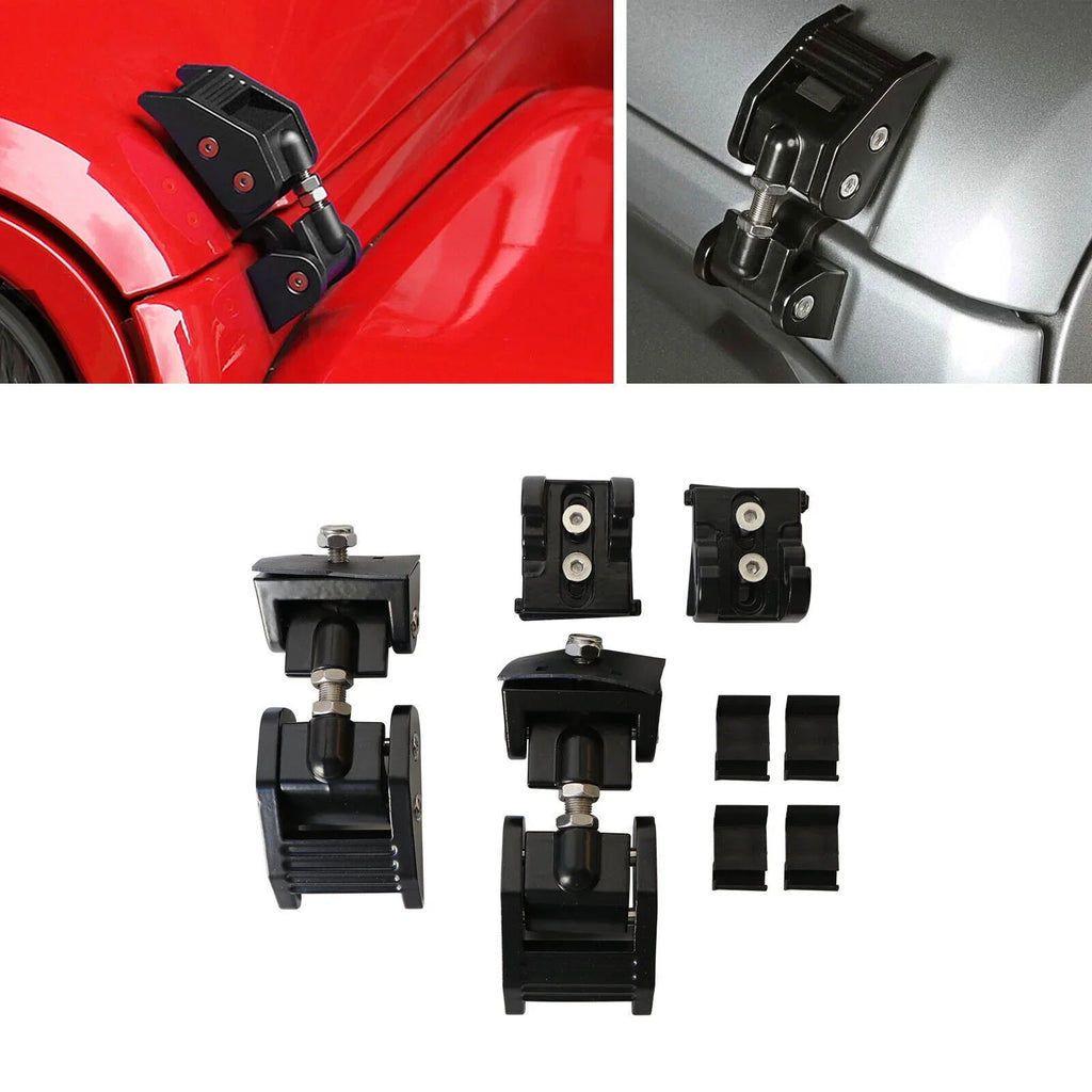 Wrangler Lock Pair Catch 2007-2018 Jeep Latch for Hood G·PEH JKU Front Hood JK USA Kit