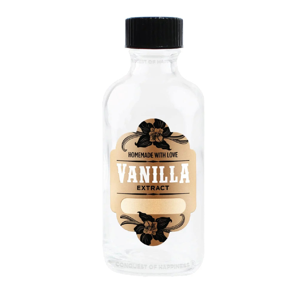 of by Vanilla - Happiness Homemade Pack with Extract | oz Conquest Handmade Labels 2 08 Bottles Write-In - of