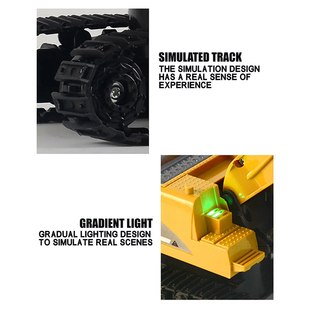 Electri RC Engineering Mini Trucks Christmas RC ExcavaTOr Alloy YHAIOGS Car 1:24 Plastic