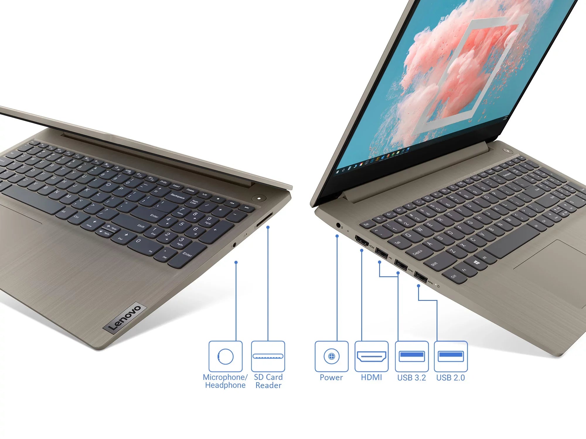 Card Bluetooth, NVMe Core Intel SSD, i3-1115G4 Windows Upto 11 S Home IdeaPad Reader, FHD Laptop, HDMI, 15.6" 256GB 3i 4.1GHz, Display, Lenovo RAM, Wi-Fi, 12GB