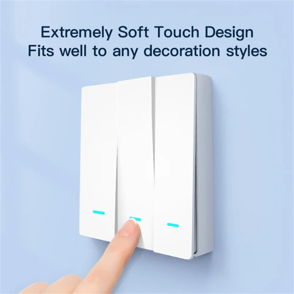 Switch No ZigBee Needed Neutral Google with/without 2mqtt Tuya 2/3 Smart Smart Works Life Way Wire Capacitor Alexa Light with