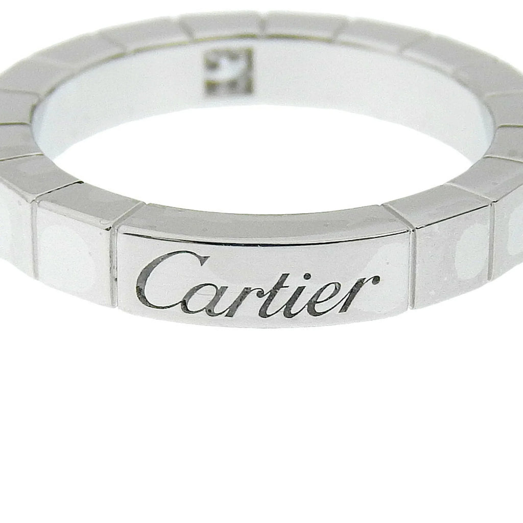 Lanieres Diamond Women's Gold White Ring CARTIER K18 Cartier 1P Pre-Owned x I220823087 (Good) 5.8g Approx.