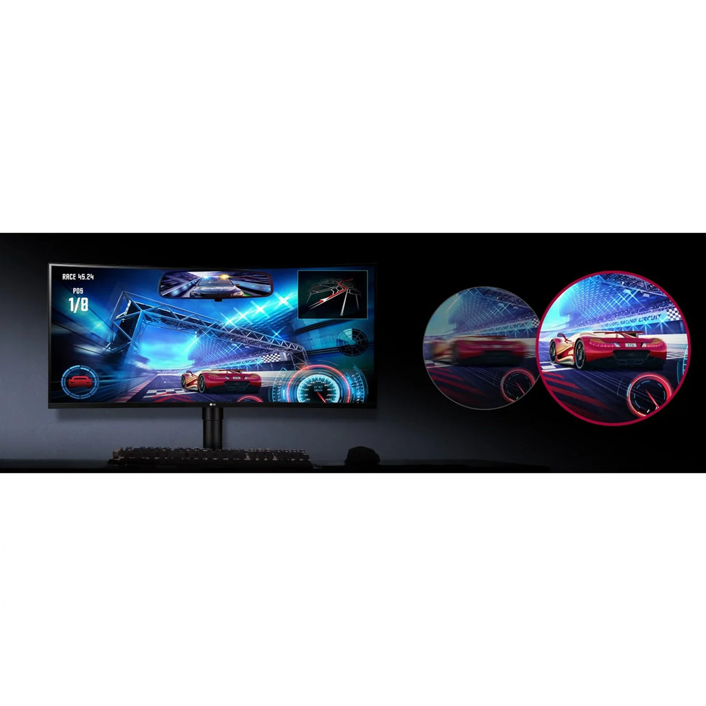 LCD 35WN65C-B Screen Class Gaming 35" Monitor, Curved Ultrawide WQHD LG 21:9