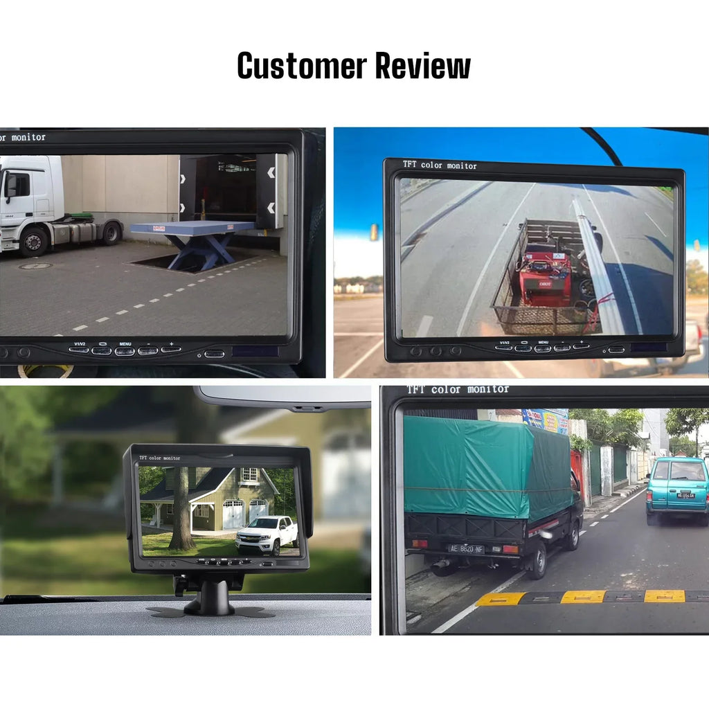 Cam Camping Back Waterproof IR RVs Kit, Night LCD Camera Backup Reverse Vision with Vans, IP67 TOGUARD Cars, 7’’ up Monitor Rear Night Vision Rearview with Trucks, CA711 for View