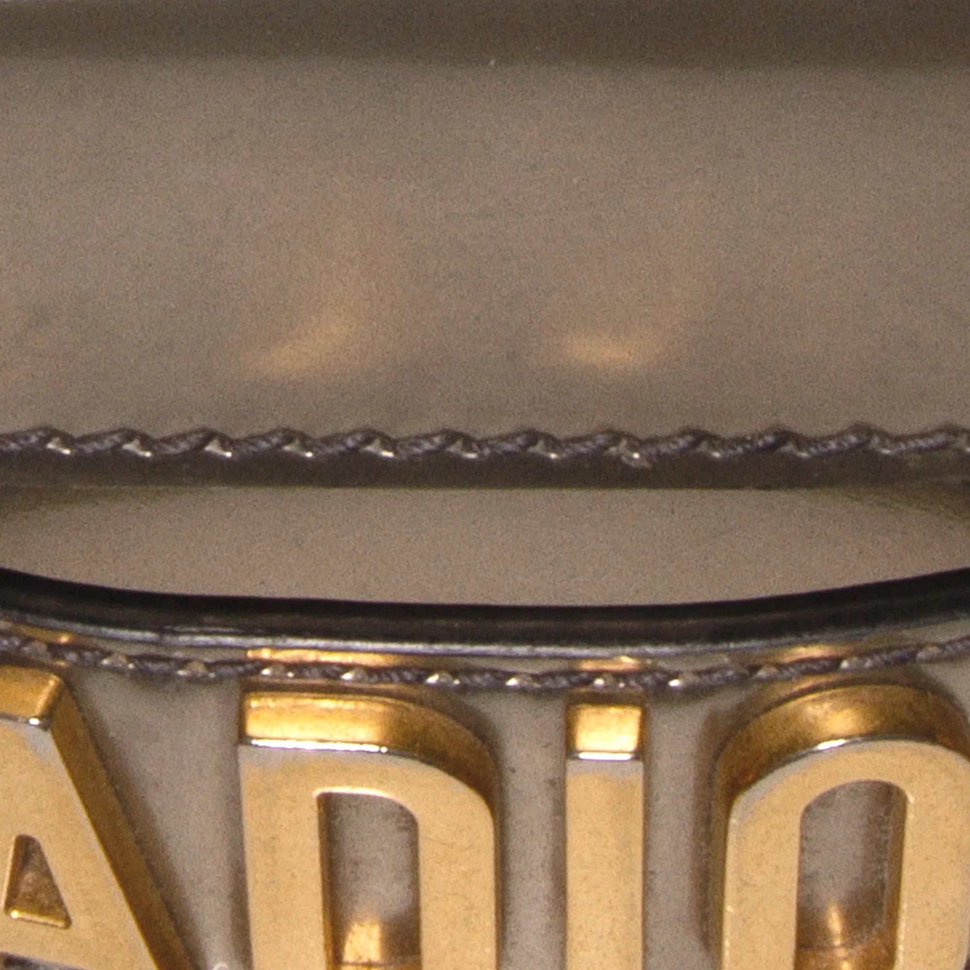 Leather Chain Gray JaDior Mini Pre-Owned Shoulder Flap Calf Bag (Good) Unisex Authenticated Dior