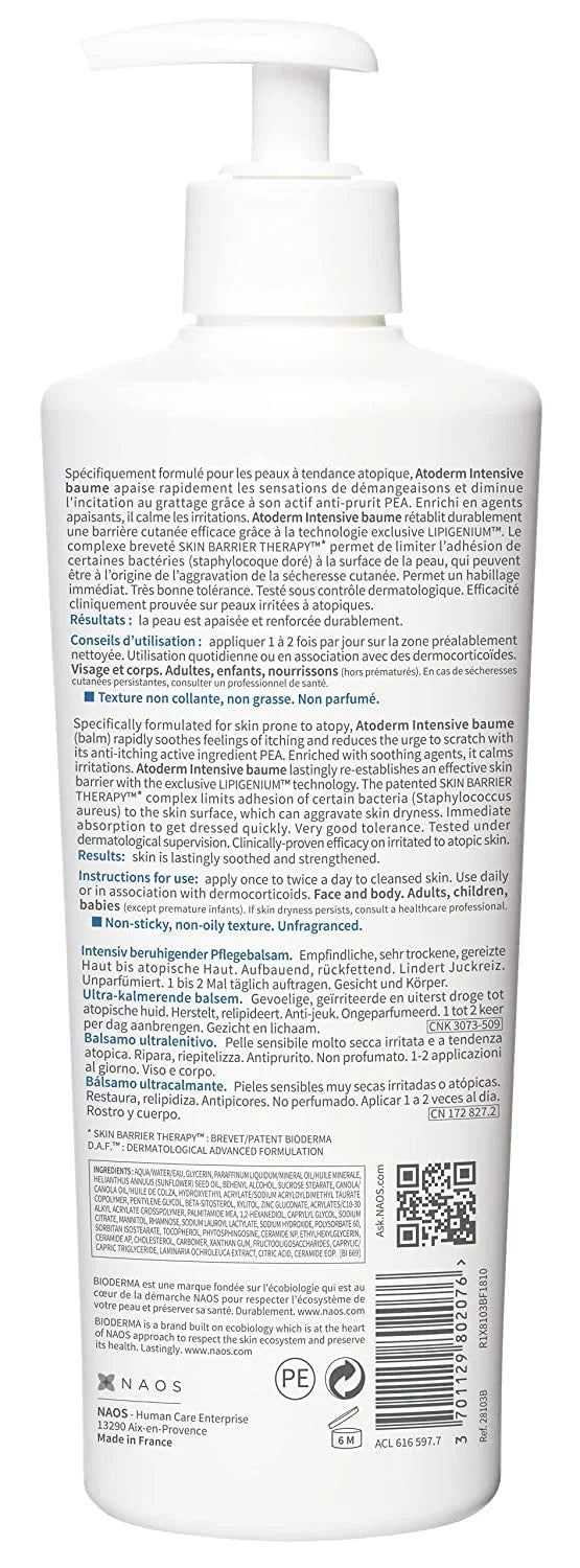 Body ,Intensive and Bioderma Balm ,Face Atoderm Moisturizing