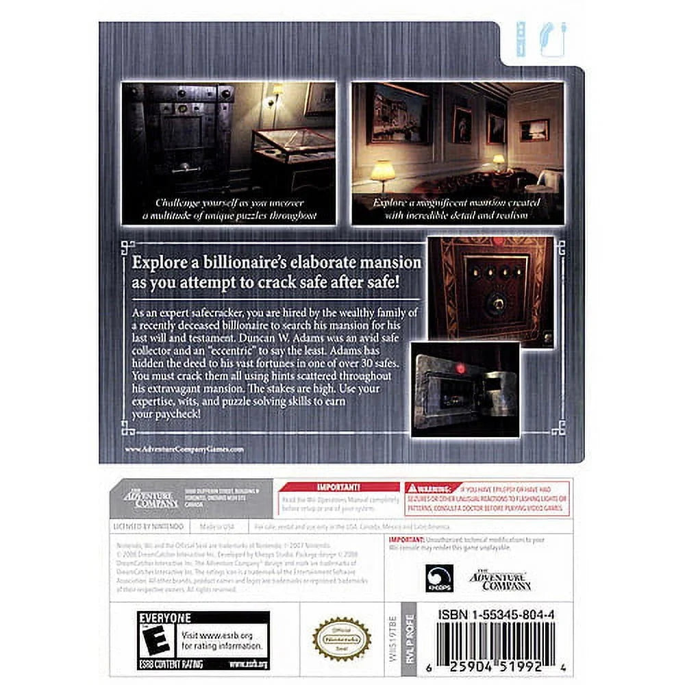 Safecracker Wii Nintendo -