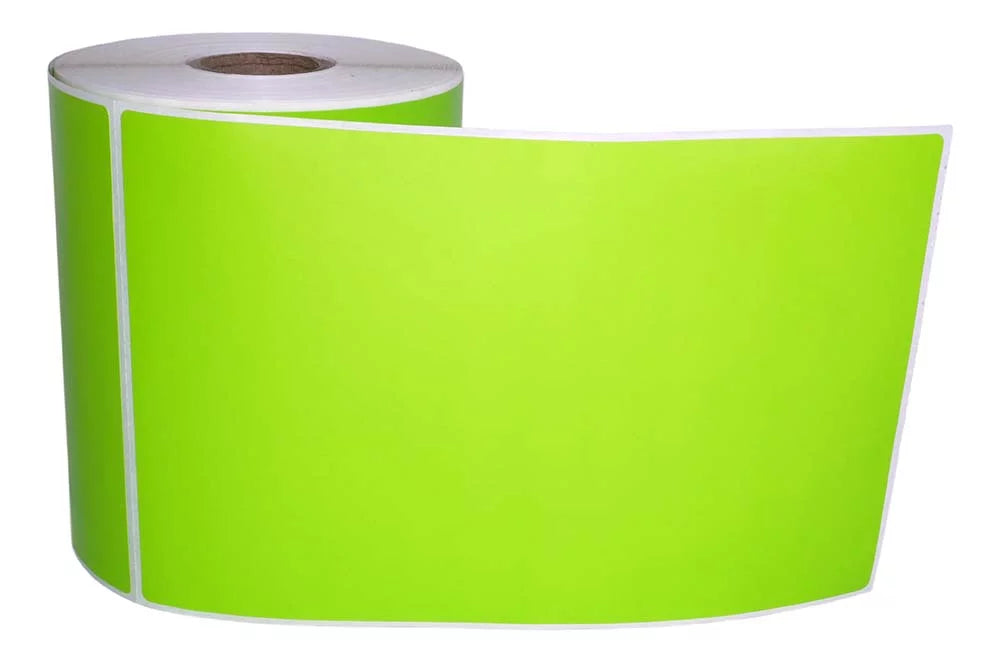 Compatible Printers GREEN Color with Label 4"x6" Thermal Shipping Rolls Direct Eltron Zebra 4