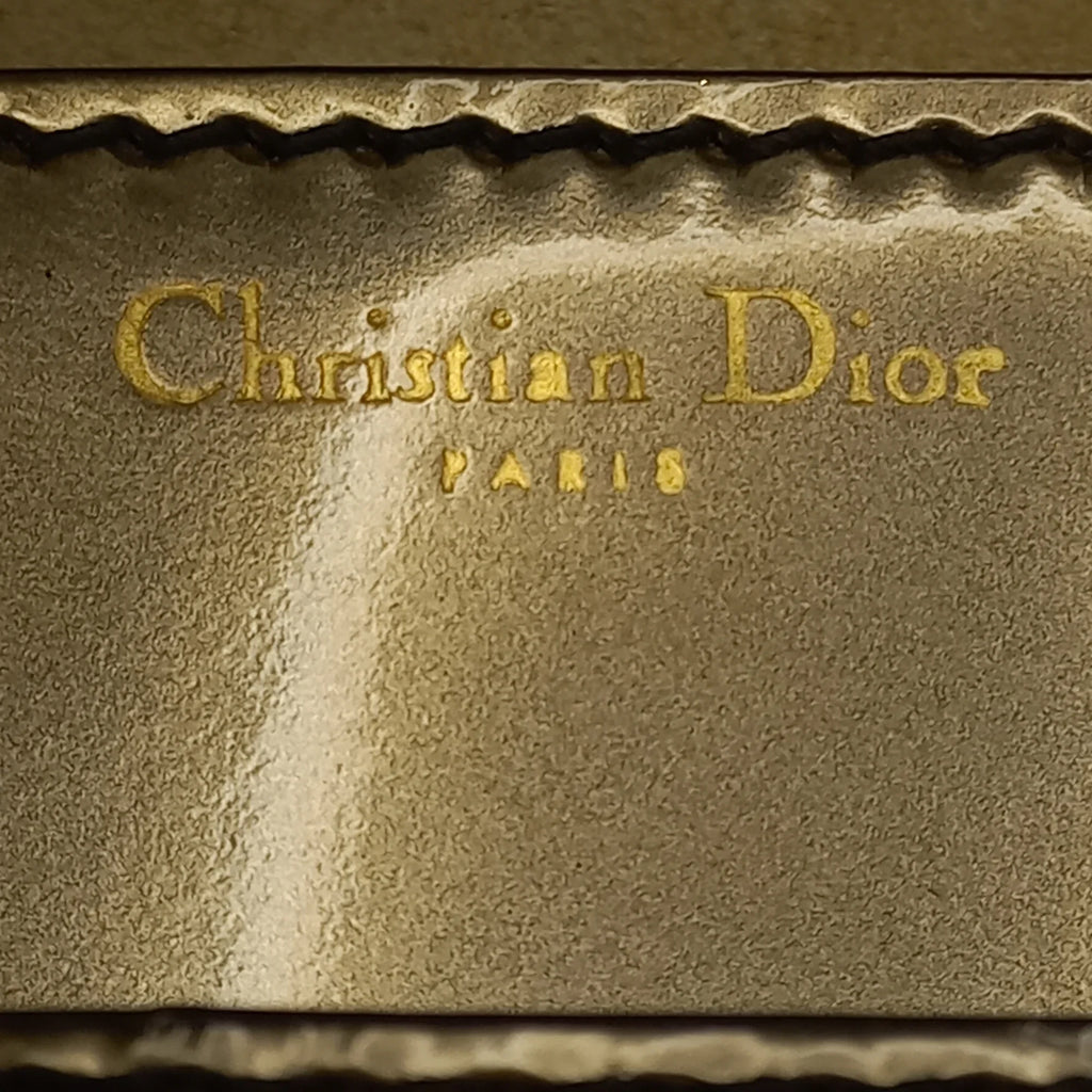 Leather Chain Gray JaDior Mini Pre-Owned Shoulder Flap Calf Bag (Good) Unisex Authenticated Dior