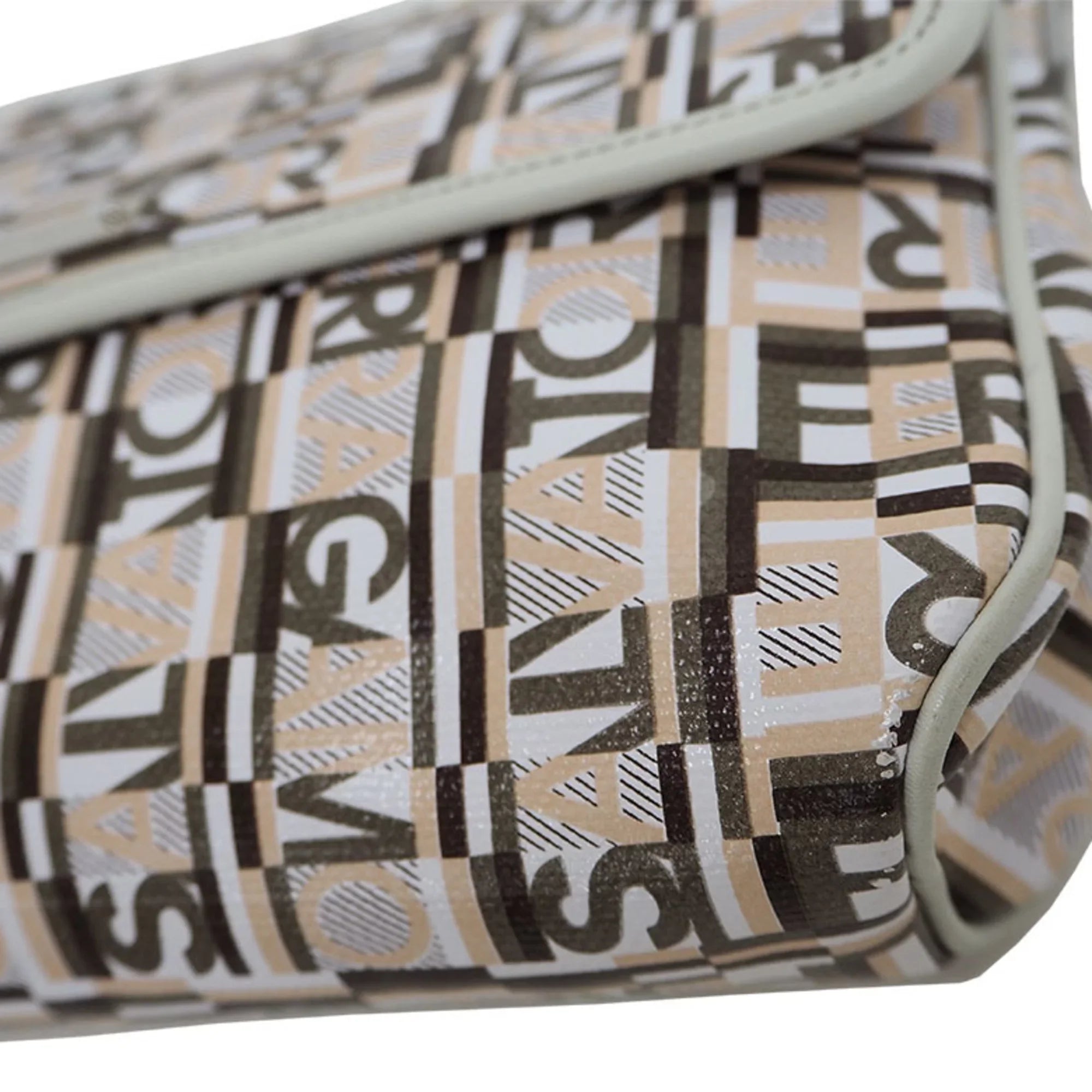 Shoulder Bag (Good) Beige Pre-Owned Salvatore Ferragamo PVC,Leather