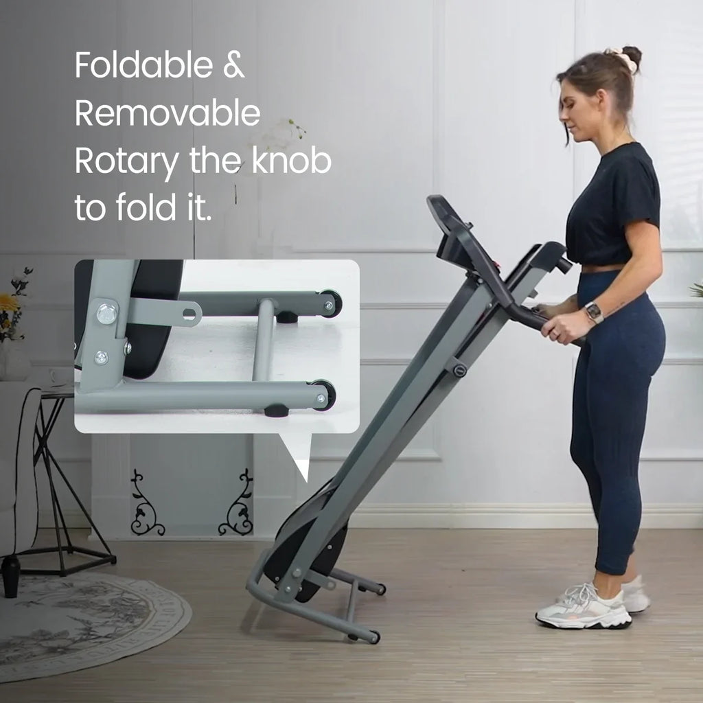 Holder Treadmill Relife Bottle with Monitor, 14” Treadmill Belt, Design Easy Compact Folding for + Running Electric Heart Assembly, Home x with 1.5HP, 40” Rate Device Hold,