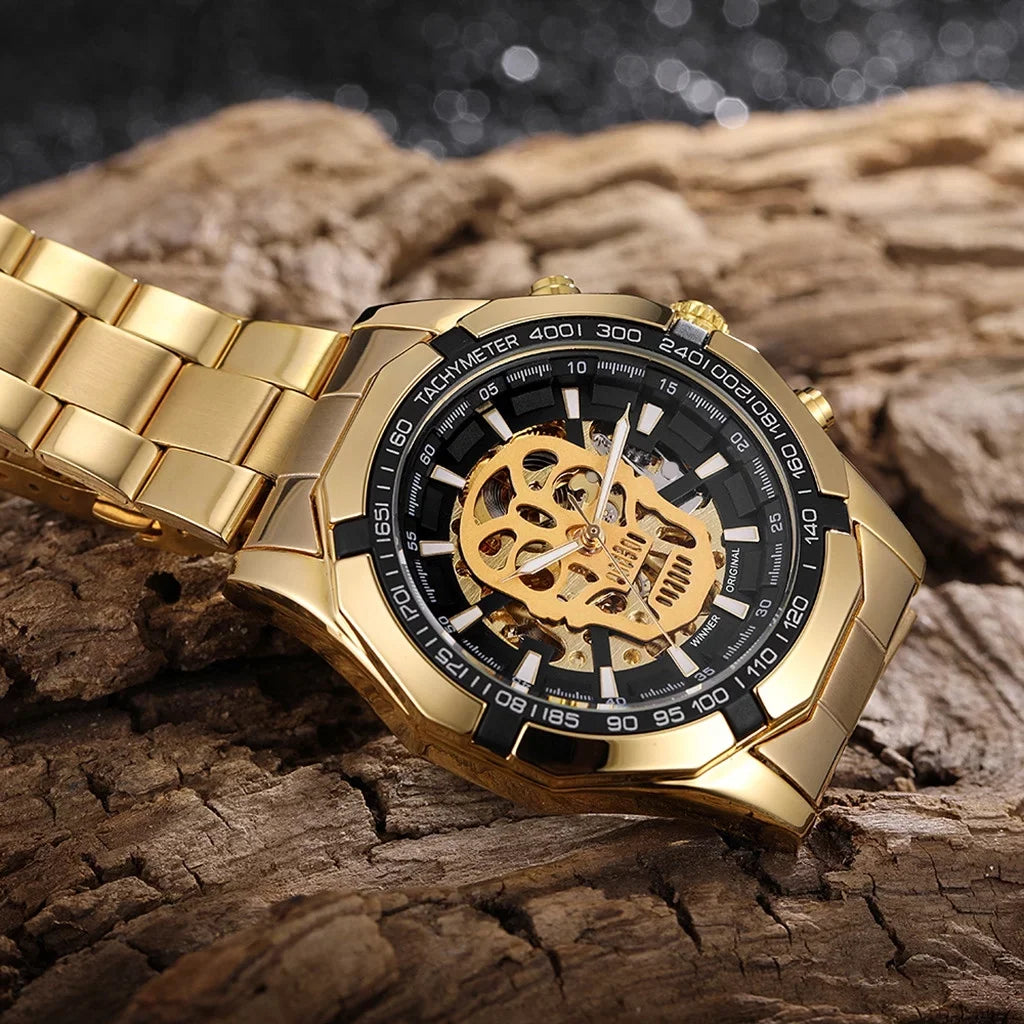 Luxury Business Design Mechanical Hollow Fashion Demon Watch Dial Men's