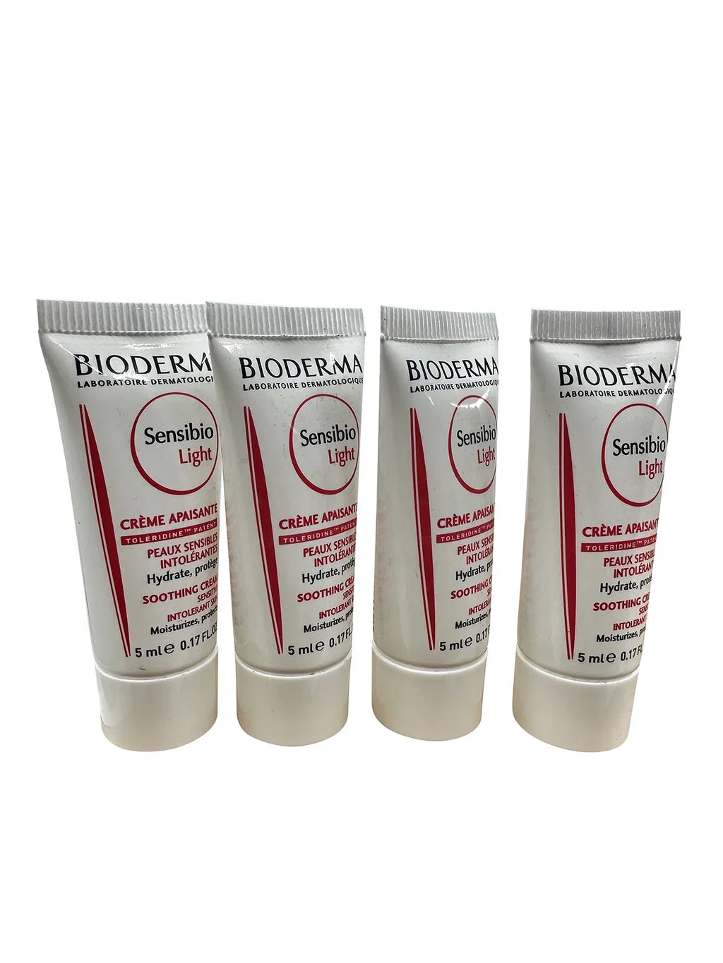 Light Sensibio Soothing of Skin & Cream 0.17 oz Intolerant Bioderma Sensitive 4 Set
