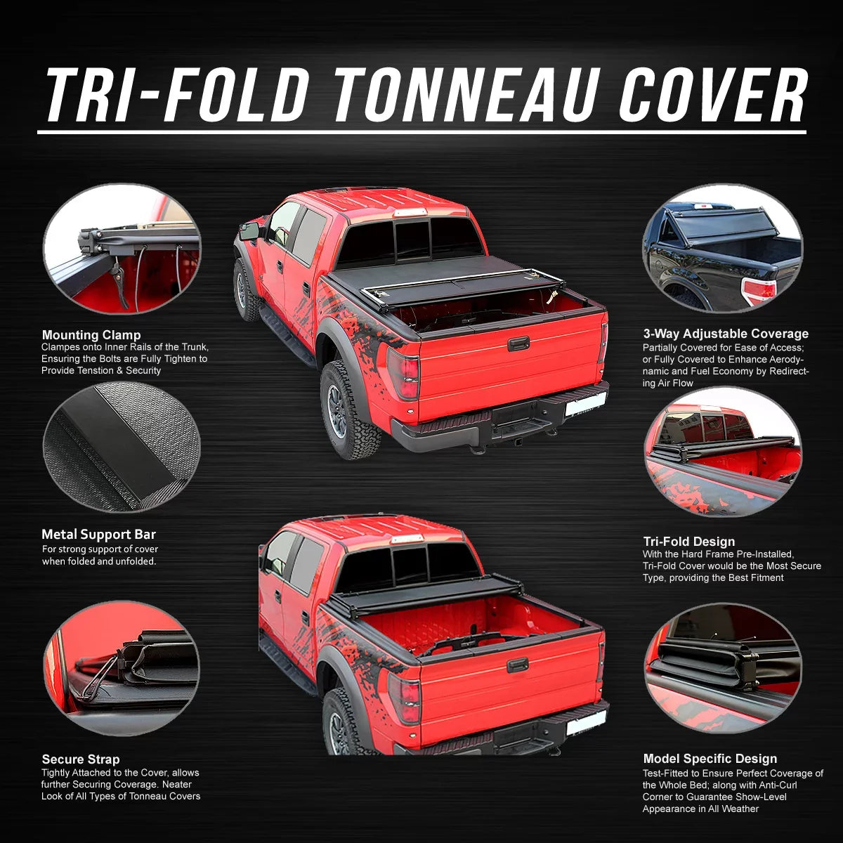 Ranger Ford 2004 02 to 94 Soft DNA 03 1993 Top Cover Motoring 95 99 97 6 00 Bed Short Tri-Fold 98 Flareside Tonneau TTC-TRISOFT-008 01 96 For Ft
