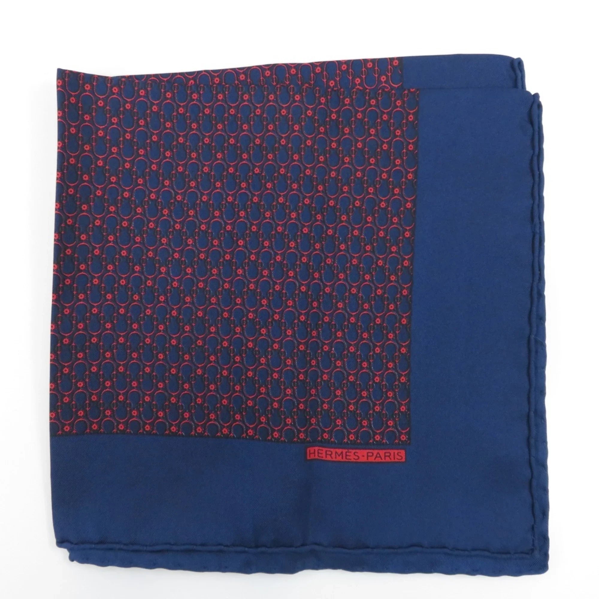 Pre-Owned silk neckerchief Hermes muffler (Good) scarf ladies Carré HERMES 45