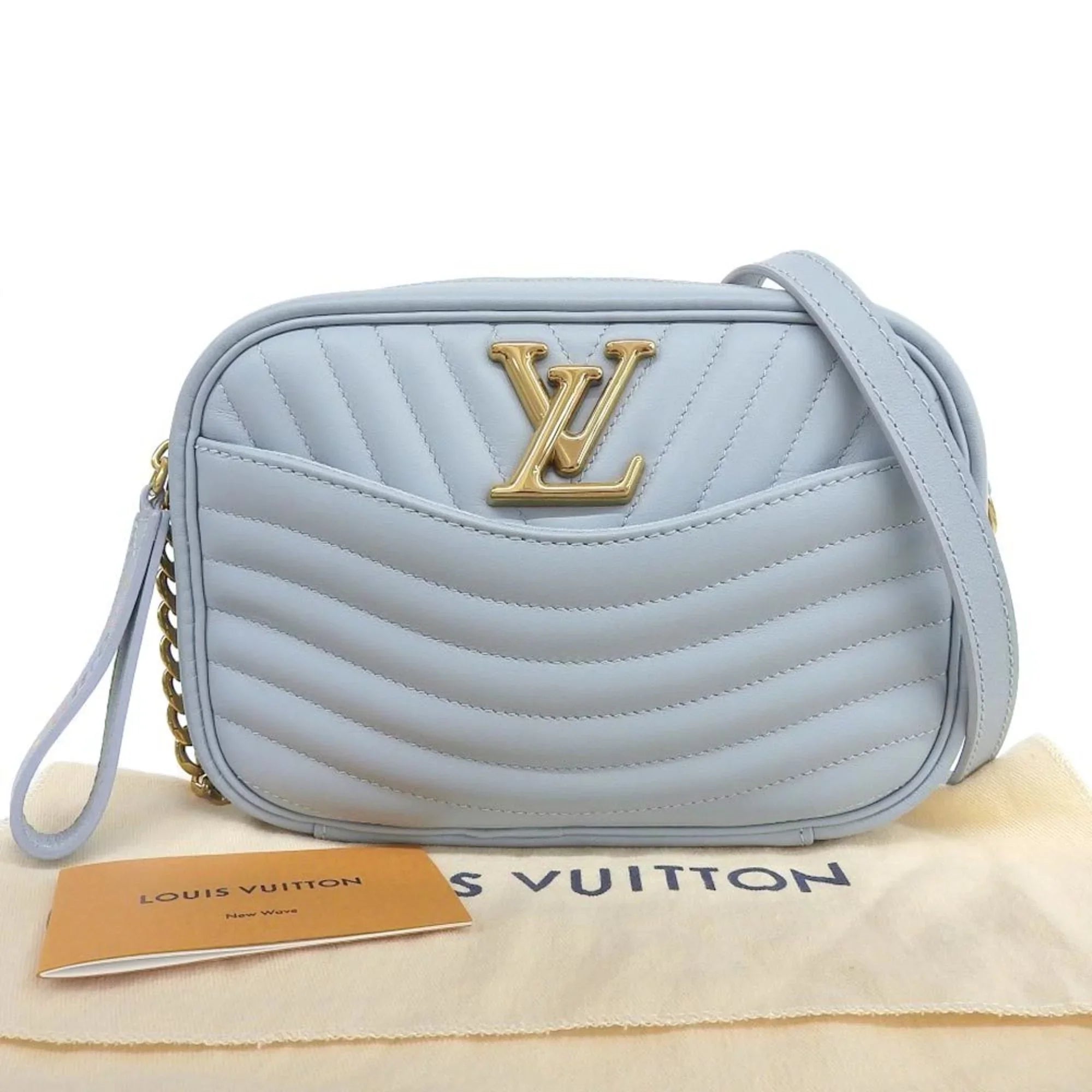 Camera M55329 Louis Epi Wave Blue LOUIS Light New Vuitton VUITTON Pre-Owned LV Bag Shoulder (Like New)