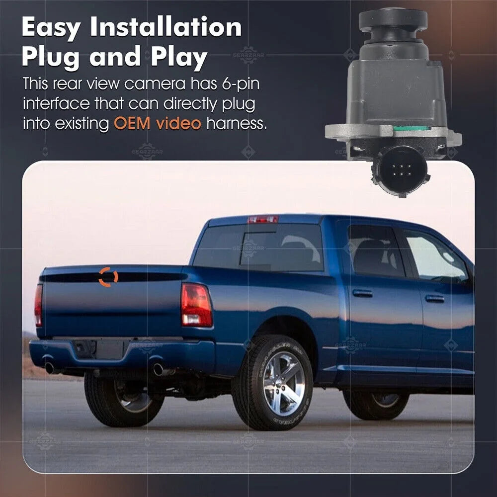HD RAM Clear 2013-2016 5500 Reversing View Replacement 3500 Camera 4500 Dodge 1500 1080P For 2500