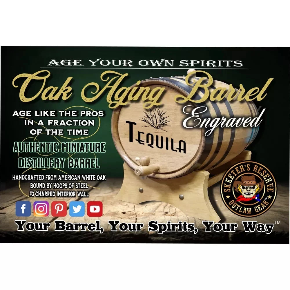 '- Barrel Engraved (032) Devil Irish Aging American Oak