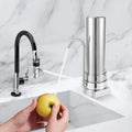 Filter Water Drinking Tap Filtration Countertop System Stainless Sink Filter Silver