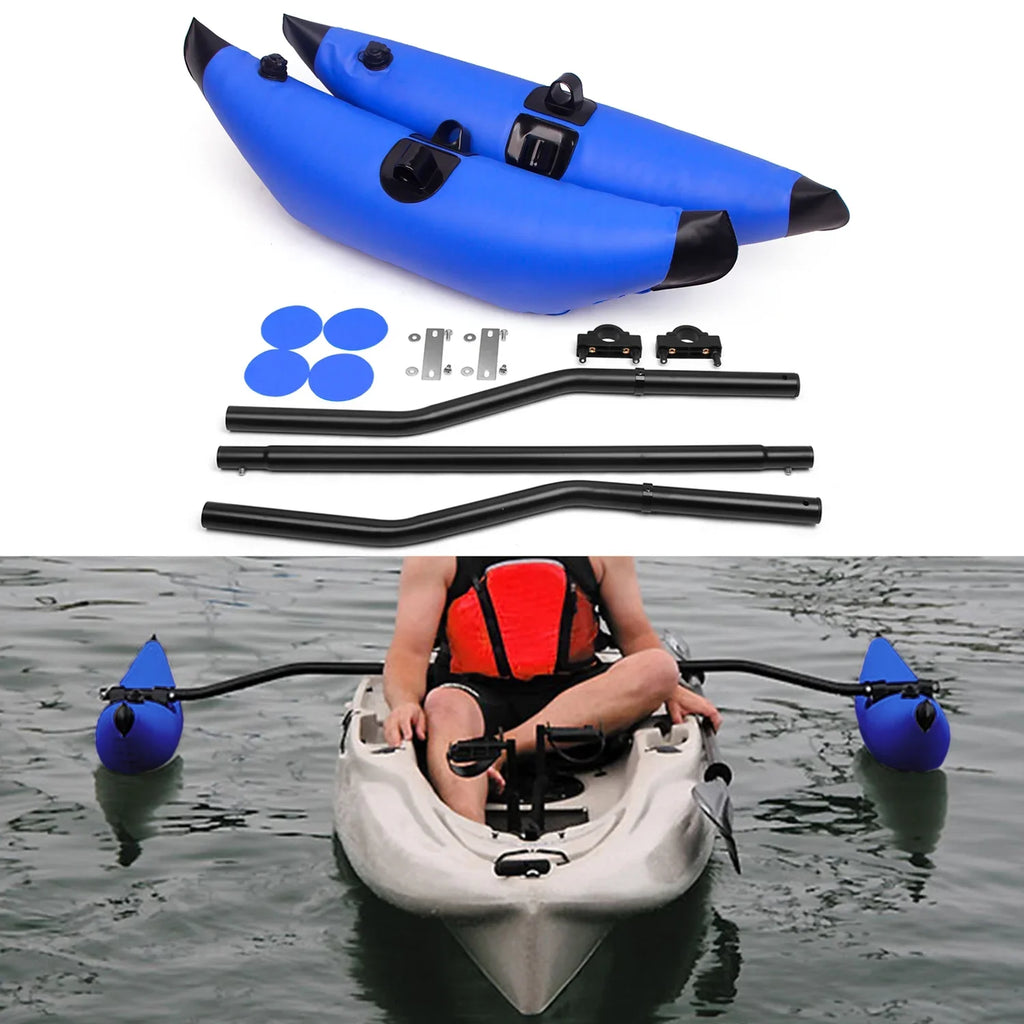for Arms Expeditions Float, Perfect Kayak and Rod, GoolRC Inflatable Ultimate Outrigger Float Stabilizer Kayak Standing Fishing Sidekick PVC Kit, Float Stability System for Support, Fishing