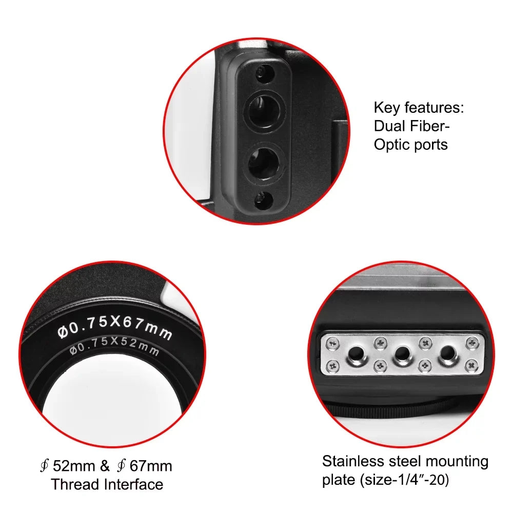 Camera Protection frogs Sea for Diving TG-6, Underwater Case Waterproof Olympus 60m/195ft Housing,