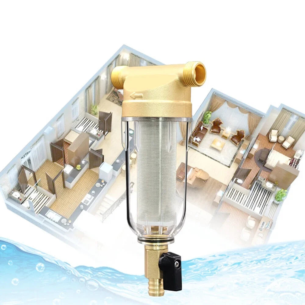 Filter Micron Spin 50 Water Sediment 2X System/whole House Water Pre-Filter Down