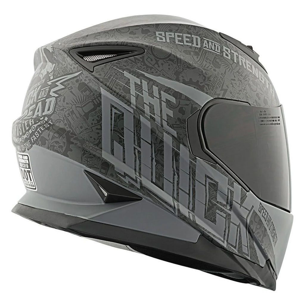 Dead Helmet-Blk/Grey, And Speed&Strength All Full Quick Face SS1310 Sizes