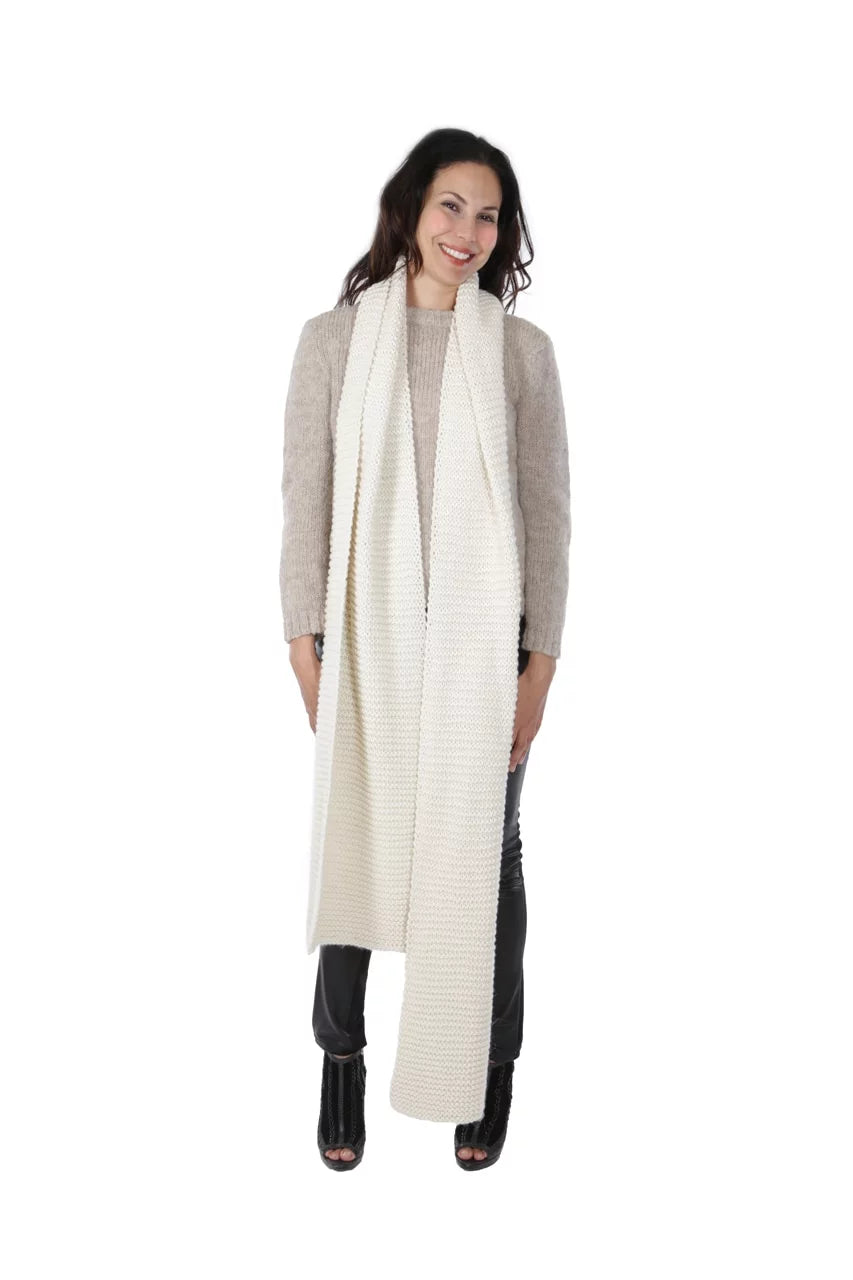 Scarf Knit - Dye Hand Fashions Alpaca - Luxury Olsen Free Inca