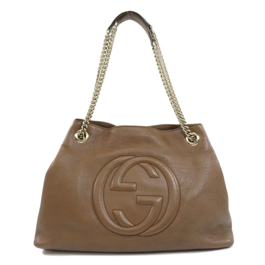 Calf Bag Gucci 308982 Chain Pre-Owned (Good) Tote Soho Ladies