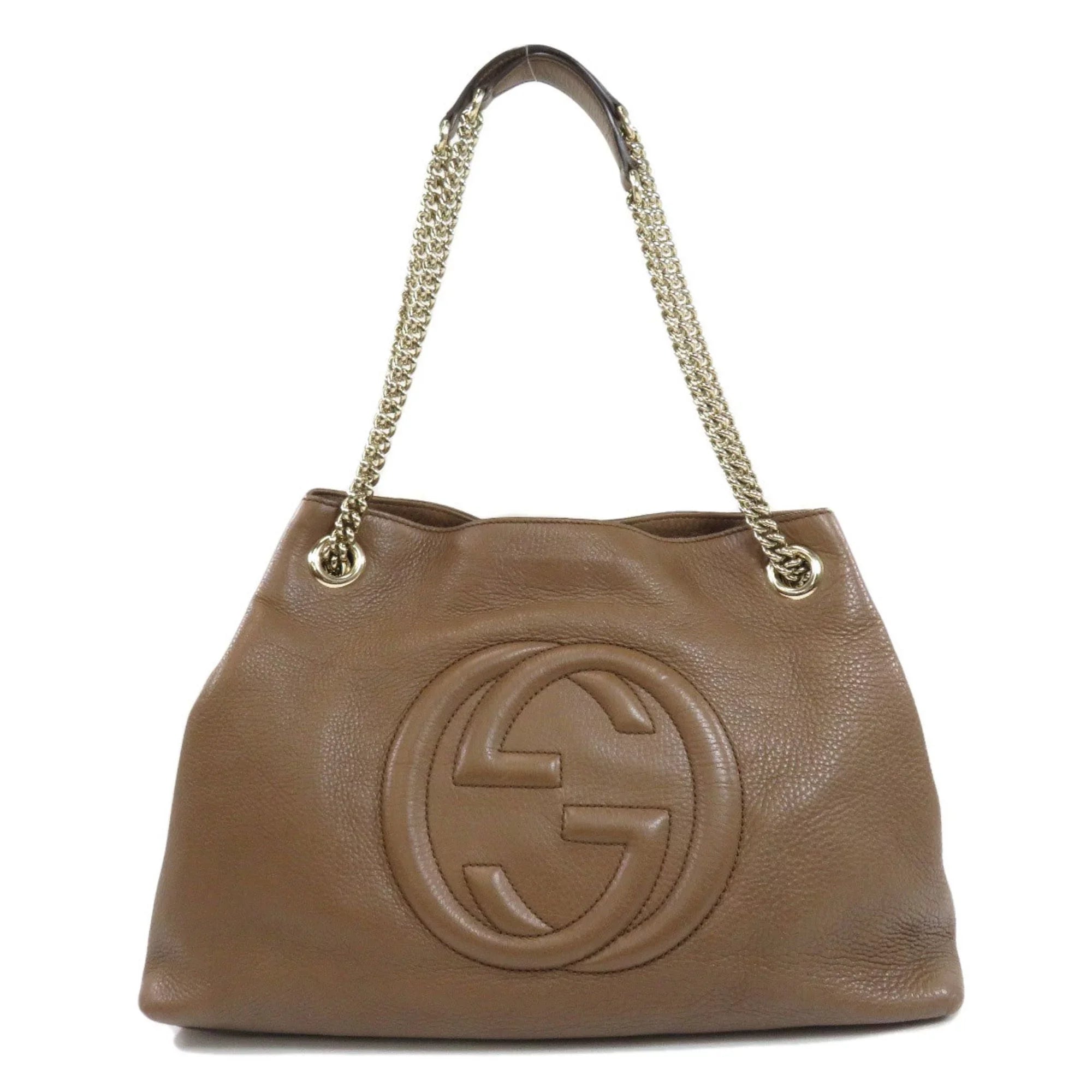 Calf Bag Gucci 308982 Chain Pre-Owned (Good) Tote Soho Ladies