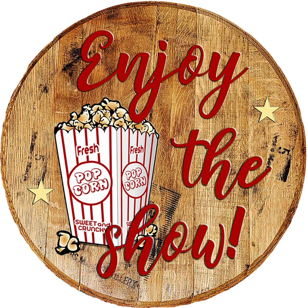 Art Pop Show Barrel Corn Décor Enjoy Bar Home the Wall Head Whiskey Sign Fresh