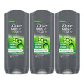 3-In-1 With For Body Men 3 Hair, Face Body Pack And Dove Of Micromoisture Refreshing Wash Extra Nourishing + Technology Fresh Men Care 24-Hour Wash 400 Ml