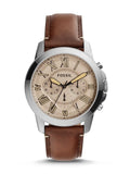 FS5214 Brown Watch Chronograph Fossil Grant Men's Dial