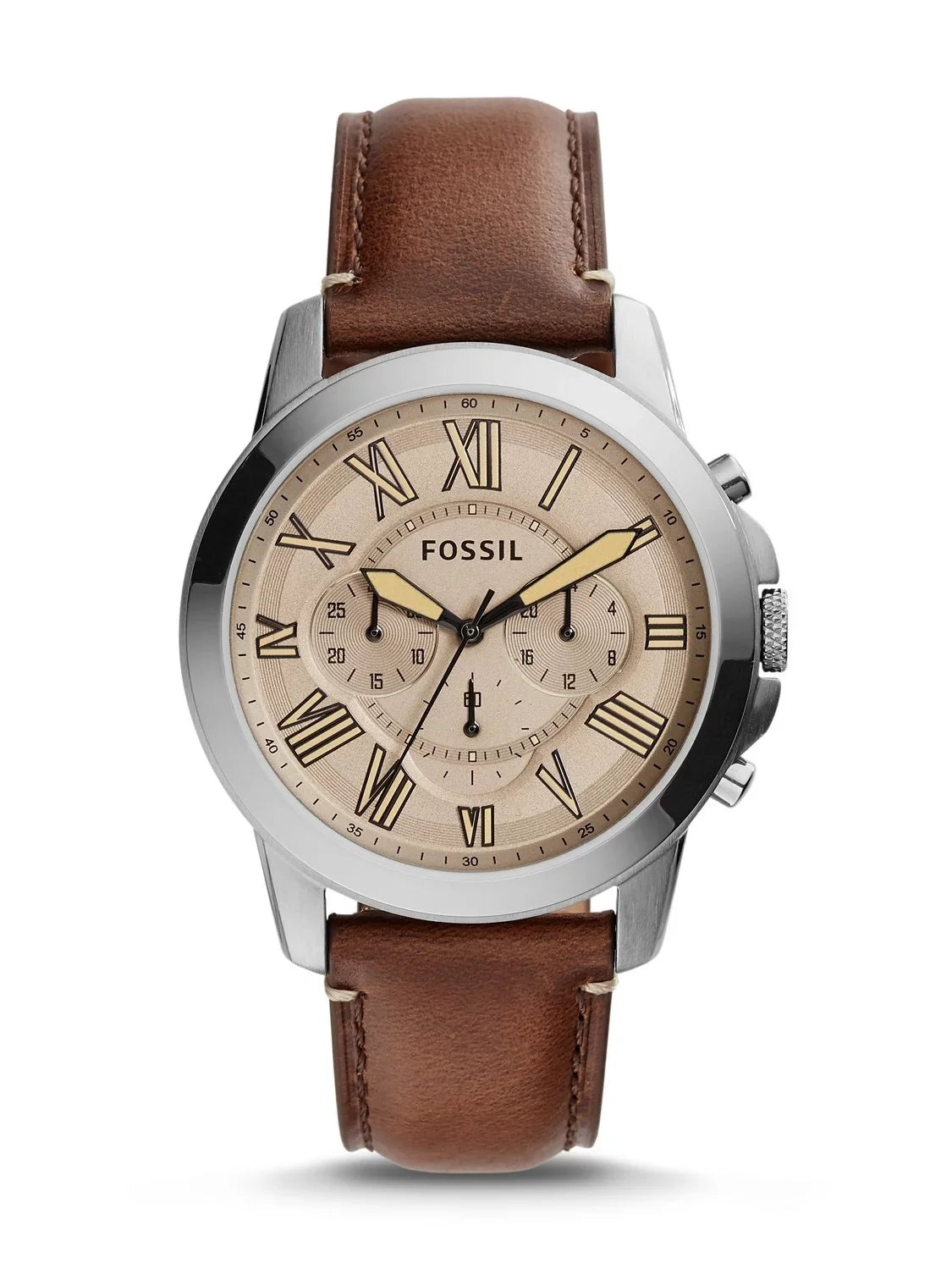 FS5214 Brown Watch Chronograph Fossil Grant Men's Dial