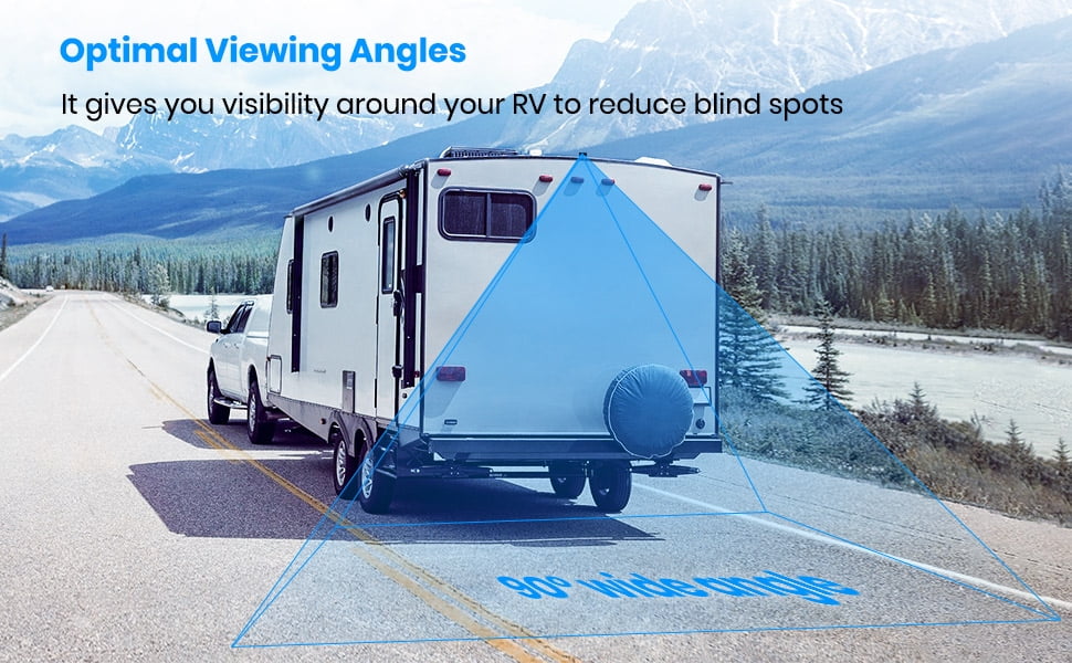 Camera Backup Back View Wires Camara, Installation Vision System Rear 1080P Car,Truck for Camera Only,No Solar4 RV Wireless for up Night AUTO-VOX IR