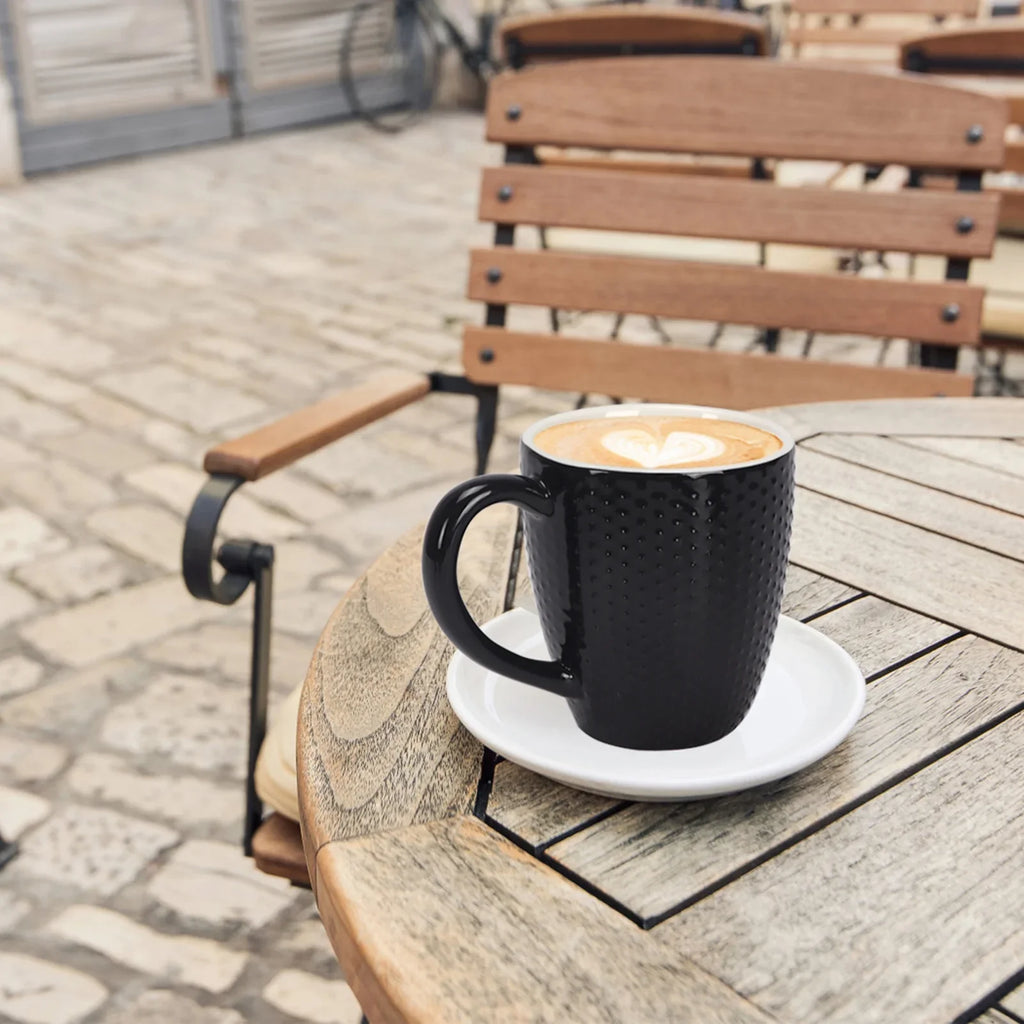 Milk, Coffee Set, Mug 11.95 6 Cup Coffee, Pack Black, Floz Ceramic, Coffee Water, for