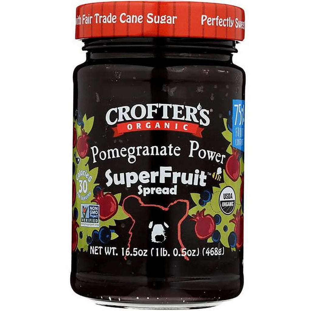 oz SuperFruit 16.5 Crofter's- Jar Pomegranate - Power Spread Organic