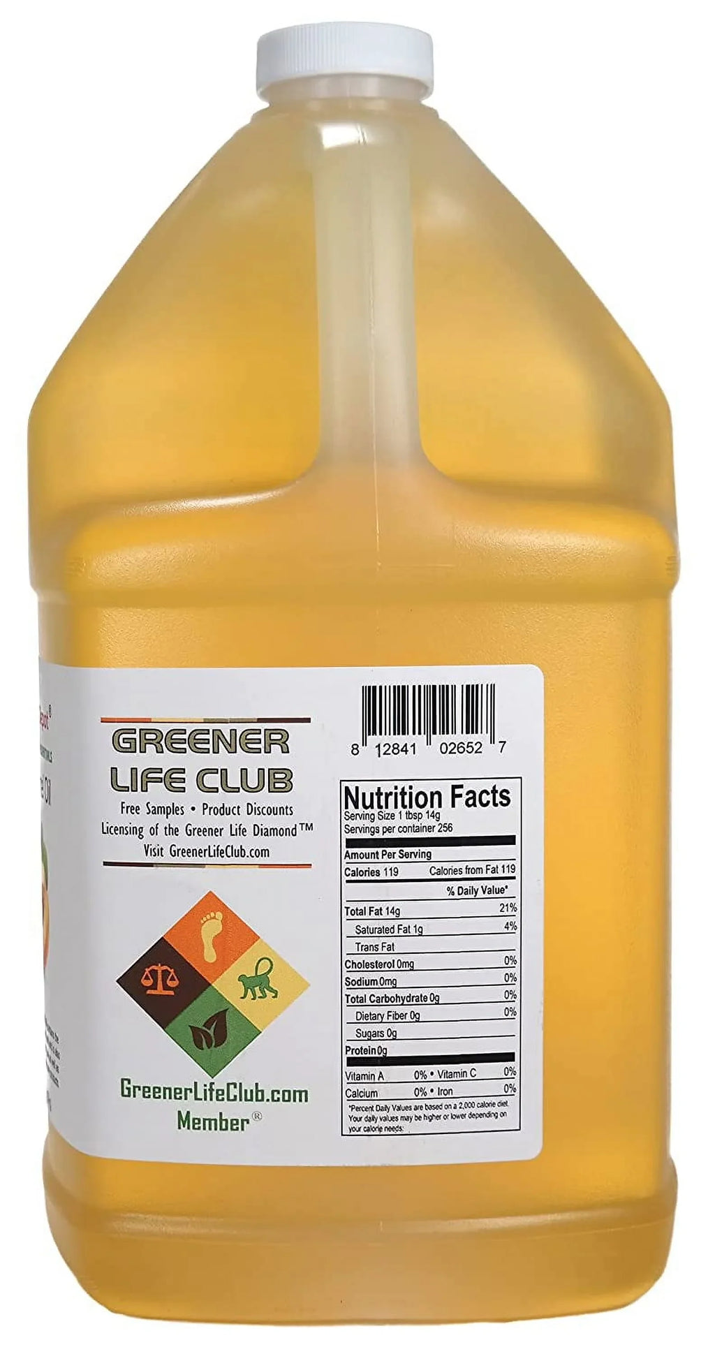 '- - container Gallon Apricot - with Oil cap sealed Grade Food Kernel 1 safety HDPE resealable