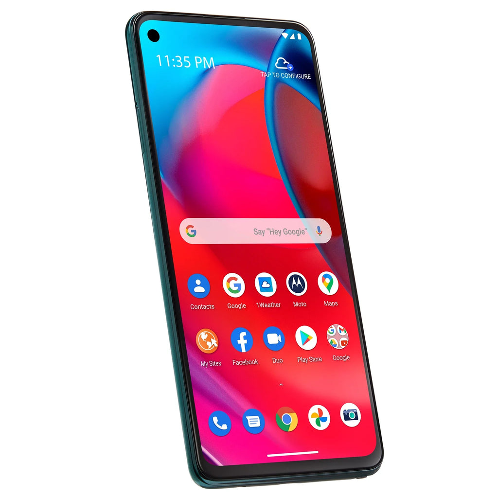 Black, to Straight Moto 128GB, Talk Motorola Prepaid Smartphone 5G [Locked (2021), G Talk] Stylus Straight