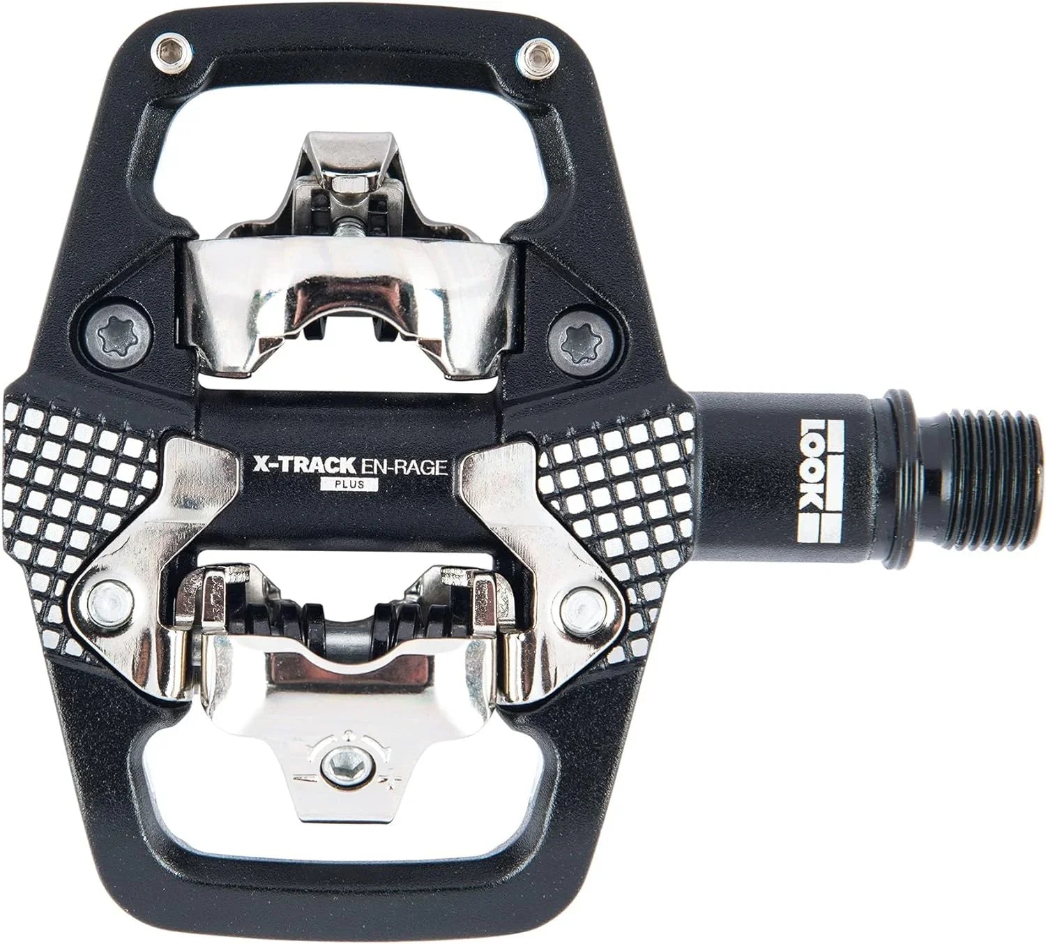Bike Forged Mechanism Surfaces Ultra Pedals Cycle - Standard Pedals Compatible - - Ideal Enduro SPD MTB - X-Track Contact Strong En-Rage Body - Aluminum Large Plus