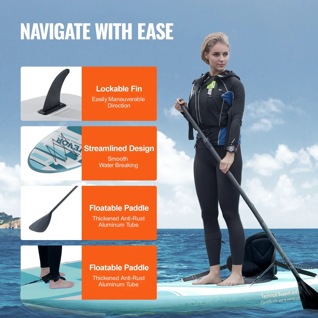 Accessory Stand Seat Board Board with ft Kayak Inflatable 10.6 SKYSHALO Paddle Up
