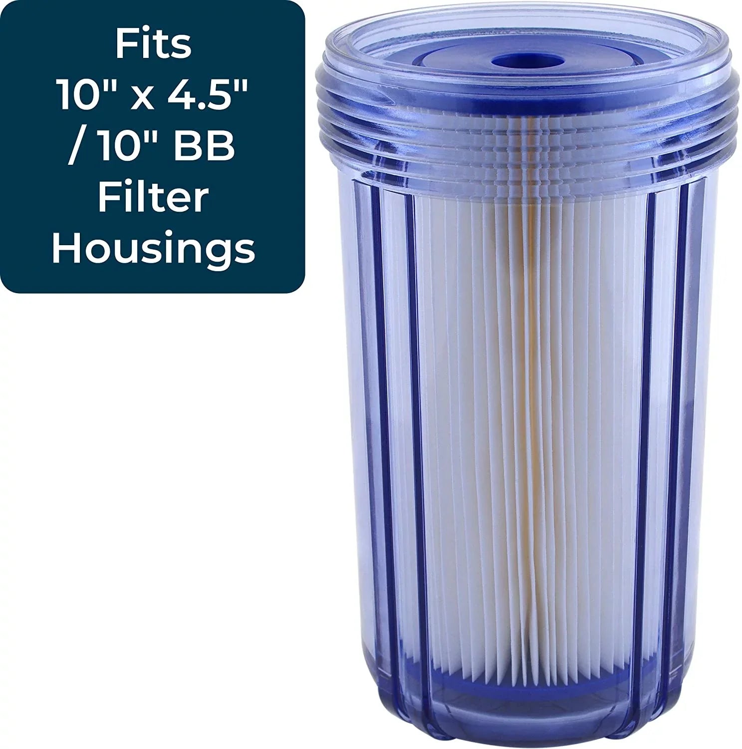 Sediment Pleated ECP20-BB SP-EC20-BB Cellulose 255491-43 10x4.5 Micron 8) (Case of SpiroPure 20 Filter Cartridge Water